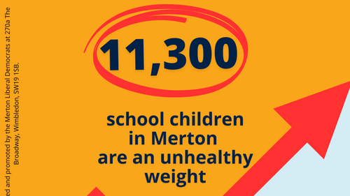 11,300 school children in Merton are an unhealthy weight