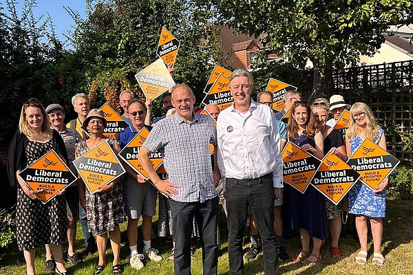 Merton Lib Dems with Ed Davey MP